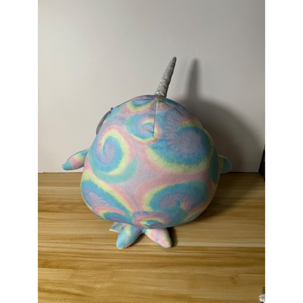 Squishmallows Igor Narwhal Plush Day of the Dead Rainbow Tie Dye 12 inch - Picture 3 of 3